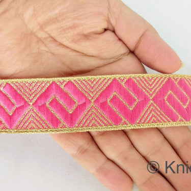 Greek Key Jacquard Trim, Approx 28mm Wide, Decorative Trim